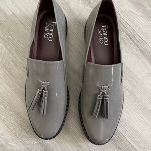 Franco Sarto Women's Gray Tassel Loafers